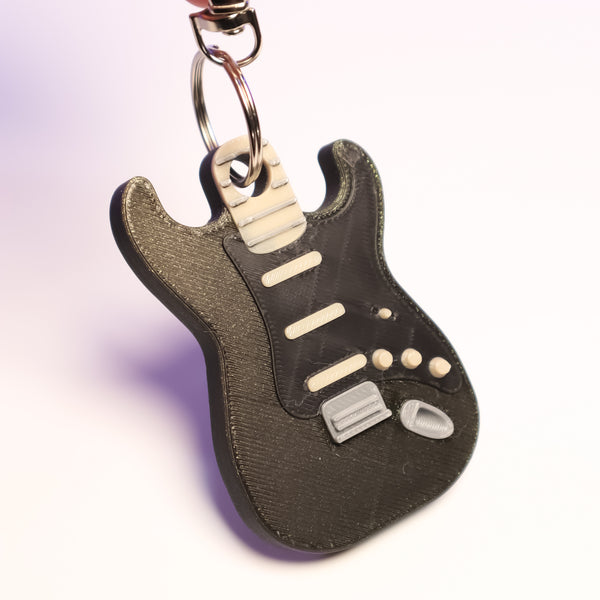 Electric Guitar Keychain